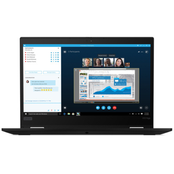 Refurbished ThinkPad x13 Yoga Gen 1 - Intel i5, 10th Gen, 256GB SSD, 16GB
